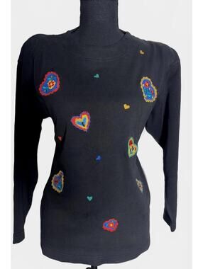 Woman's 1980’s -Chaus Sport- Embroidered Shirt-100% Cotton, Size S